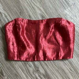 Free people rust strapless bandeau size Medium